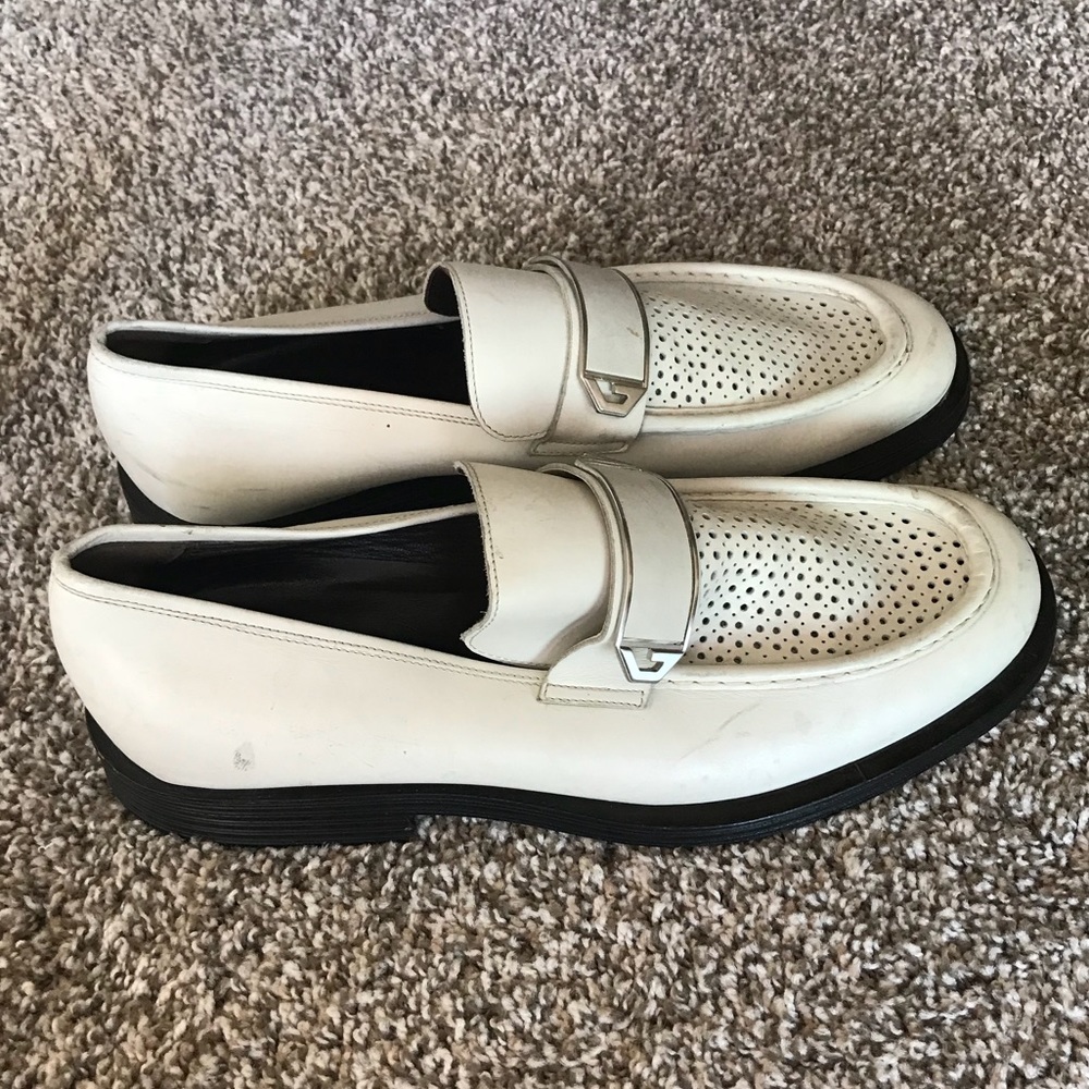 Versace Men’s color Bond Leather Loafers Size 9 - Picture 3 of 8